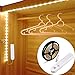 Striscia Luminosa LED sensore di movimento,Luce LED da guardaroba,Batteria Caricata Luce Notte LED per Armadio,Scale, Corridoio, Cucina, Garage (Luce calda, 1,5 metri)