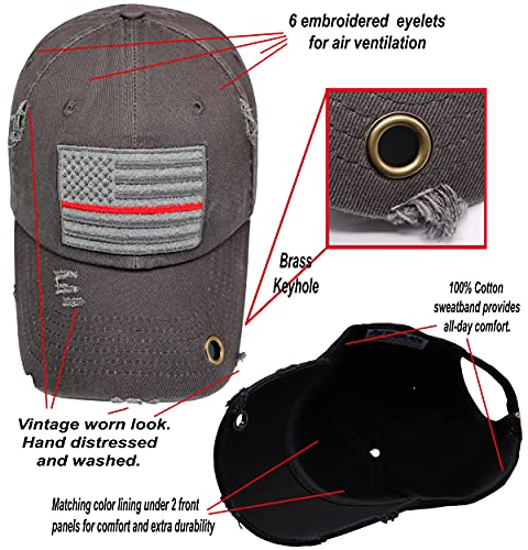Image of Antourage American Flag Unisex Baseball Hat for Men and Women | USA Flag Mesh Snapback Flat Visor Cap + 2 Patriotic Patches