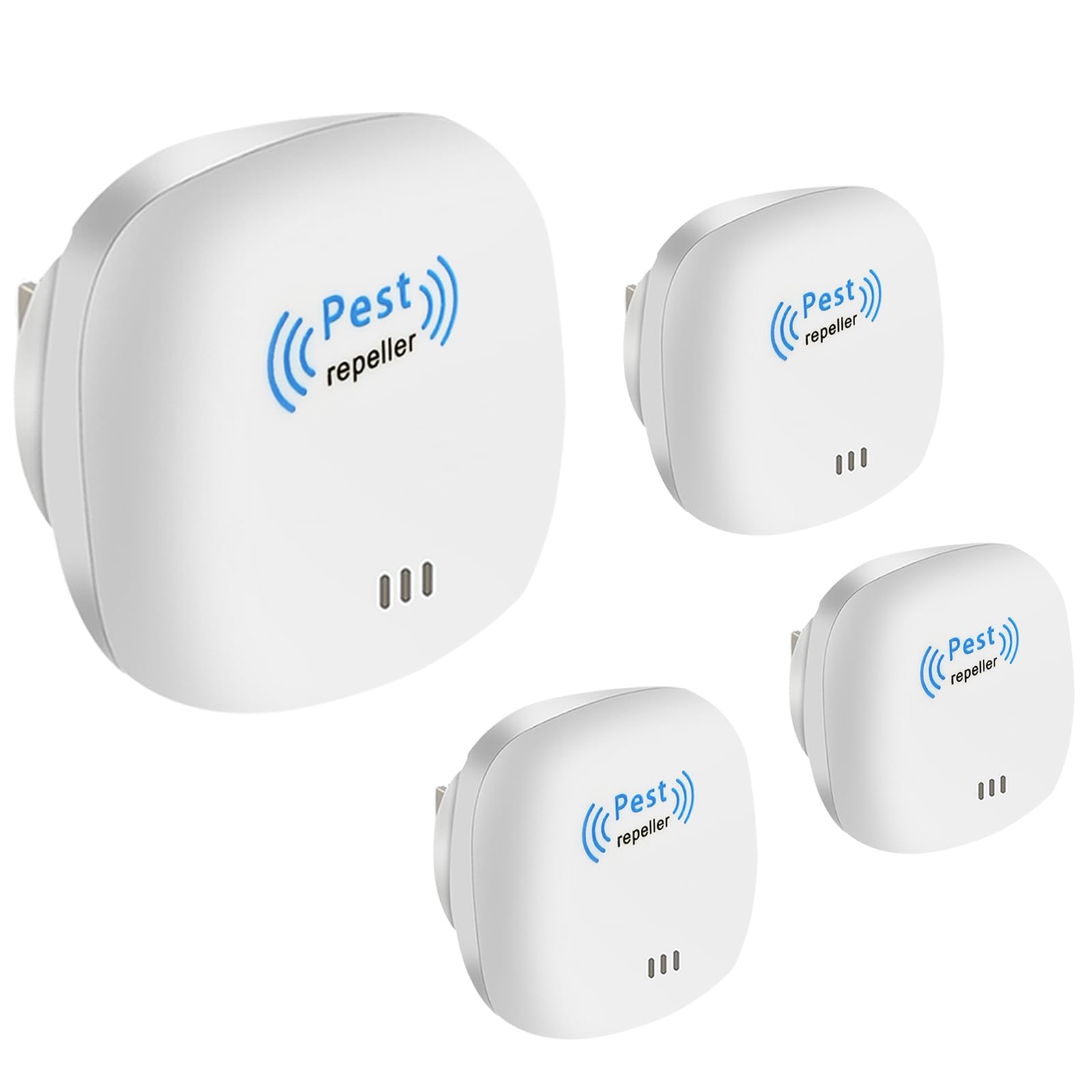 TomuTechUltrasonic Pest Repeller, Mouse Repellent Plug In Indoor Drive Away Mice, Rats, Spiders, Rodents, Powerful Mice Repellent Ultrasonic Plug In for Homes and Offices(4 Pack)