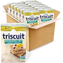 Triscuit Reduced Fat Whole Grain Wheat Crackers, 12 - 7.5 oz Boxes