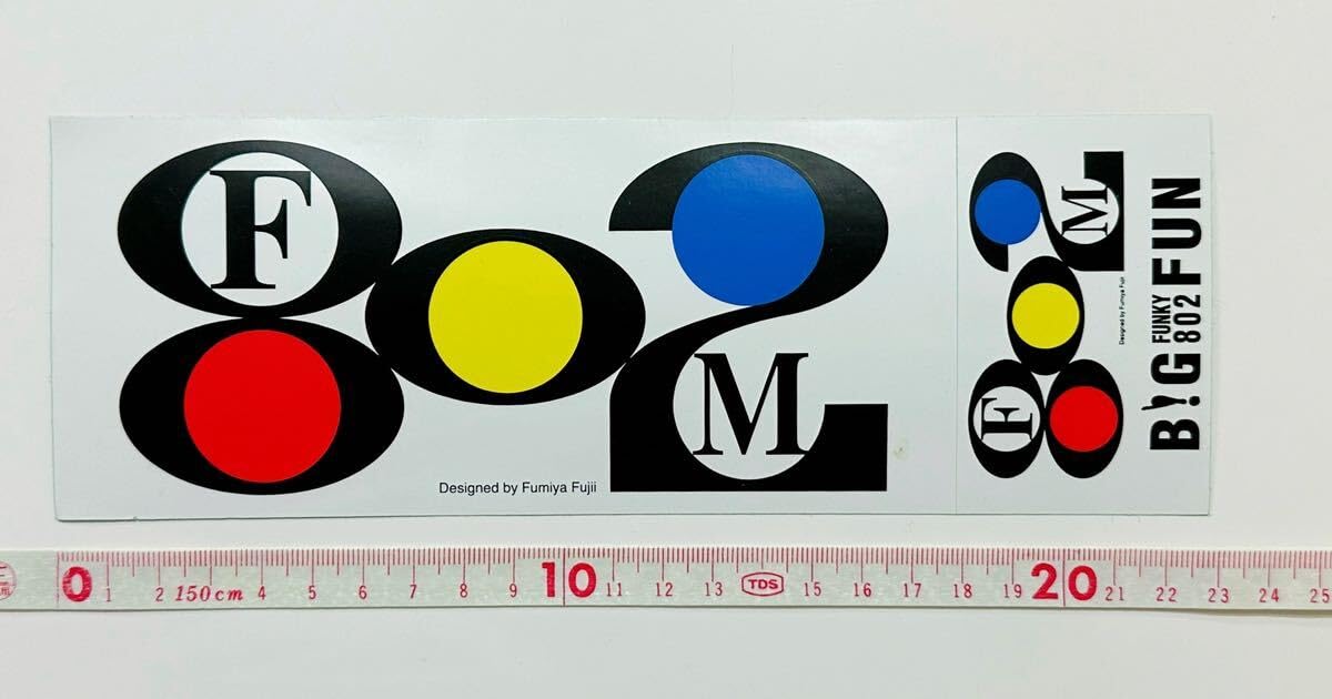 Amazon.co.jp: 当時物 藤井フミヤデザイン FM802バンパーステッカー