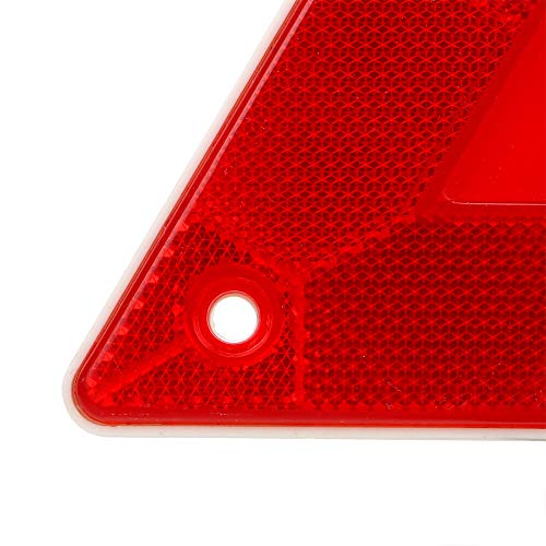 Slow Moving Vehicle Sign, 4 Pack Reflector Vehicle Triangle Warning Sign, Plastic Reflective Safety Stickers For Golf Cart, Truck, Car #TOP3