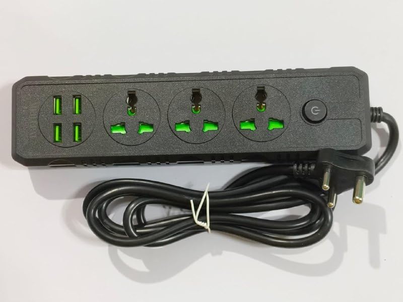 Long Cord Extension Board Universal Extension Socket Surge Protector Desk Charging Station for Office School Home Surge Protector Power Strip with Outlets and USB Ports (B02)-image-45