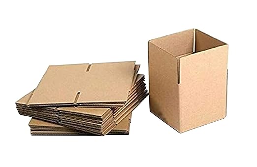 SHRI RAM PACKAGING 3 Ply Brown Packing Corrugated Box (4.5x4.5x2 inches) Length 4.5 inch Width 4.5 inch Height 2 inch Pack of 50