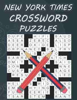 new york times crossword puzzles: Large-print, Hard level Puzzles Adults,  Seniors, Men And Women With Solutions | Awesome Crossword Puzzle Book For  ...