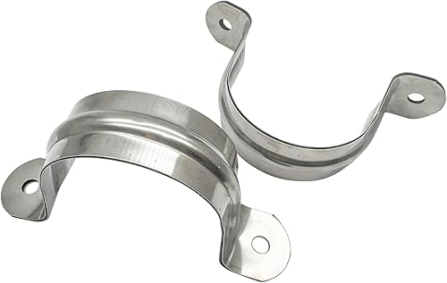 Miniatura 3 de Correa de 2 pulgadas con dos agujeros, soporte en U, correa de tubo de acero inoxidable, clip de tensión, kit surtido de abrazaderas rígidas de alta