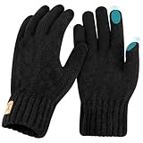 Matériau de doublure chaude : les gants pour écran tactile sont composés de 80 % d'alpaga et 20 % de polyester, la doublure en laine confortable et chaude assure que vos mains sont au chaud et en même temps, ils ne sont pas encombrants Le matériau chaud est non seulement très doux, mais offre également une isolation supérieure, des gants d'hiver pour garder vos mains au chaud même par temps le plus délicieux.
