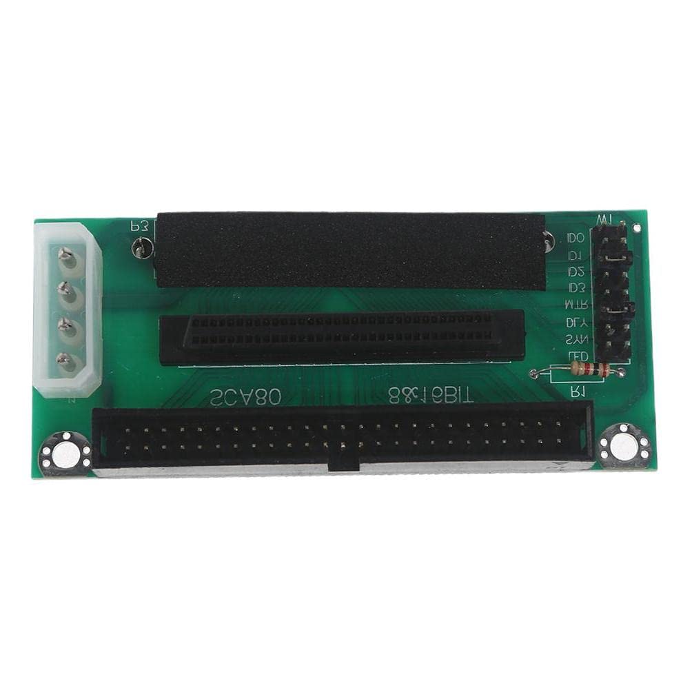 Adaptateur SCSI 80 broches vers 68 broches vers 50 broches pour disque dur IDE