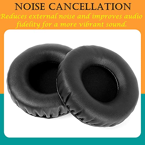 Almohadillas para auriculares HD414, recambio compatible con Sennheiser HD414 (cuero sintético, color negro) miniatura 6