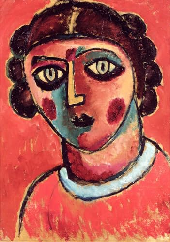 Toile Tête d'Alexej Von Jawlensky 60x90cm : élégance murale pour salon moderne