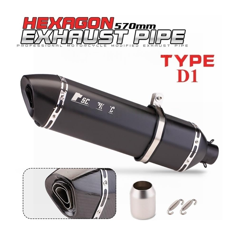 Tubo Scarico Scarico Universale Per Moto Da 570 Mm, Tubo Di Scarico Modificato DB Killer Per Tmax 500 530 560 AK550 GSX1300R X-ADV750
