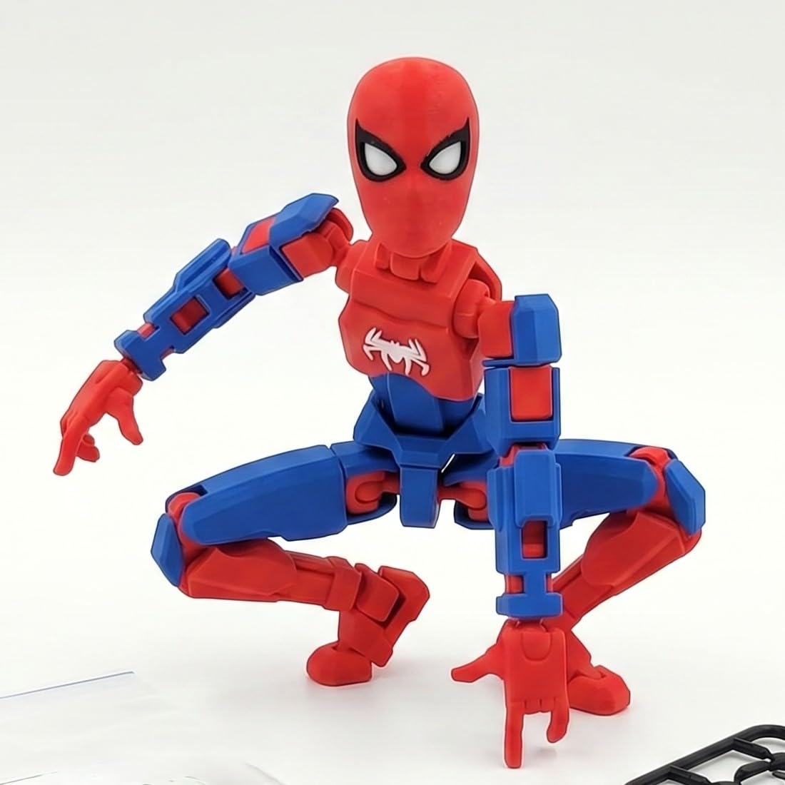 Marvellous Dummy13 v1.0 Compatible Fully Articulated Action Figure | 3D Printed Robot Assembly Kit | 5.4 Inch Tall Poseable Toy | Dynamic Poses | DIY Collectible Model | Made in India (Spider-man)-image-43