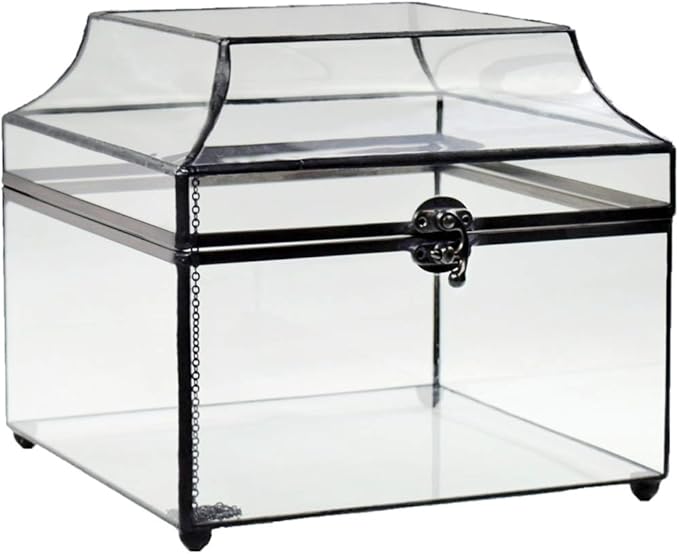 J Devlin Glass Display Box Large Clear Case Wedding Card