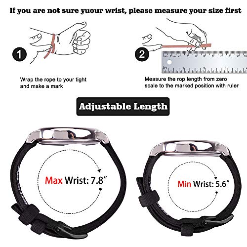 Image of Ritche Christmas Gift Canvas Vintage Quick Release Watch Band 18mm 20mm 22mm 24mm Replacement Watch Straps for Men Women, White Elephant Gifts, Stocking Stuffers for Men, Father's Day gifts