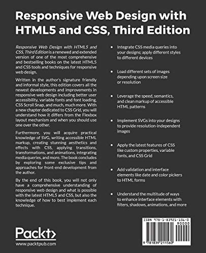 image for Packt Publishing Responsive Web Design with HTML5 and CSS: Develop fut