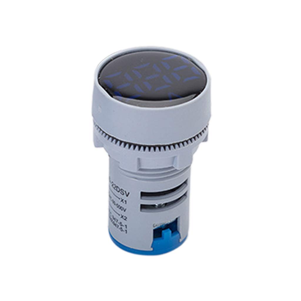 Practical Round Voltmeter Gauge Electrical AC50-500V Diameter 22mm Digital Display Voltmeter Practical Round