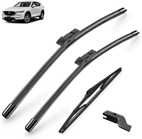 MadongJ Windshield Windscreen Wiper Blades for Mazda CX-5 KF 2017-2023 2018 2019 2020, Replacement Blades All-Weather Performance Streak-Free Windshield Wipers