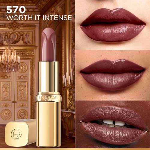 Image of L'Oreal Paris Color Riche Satin Lipstick- 570 Worth It Intense, 4.5 gm