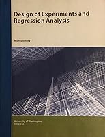 Design of Experiments and Regression Analysis University of Washington 1119920167 Book Cover