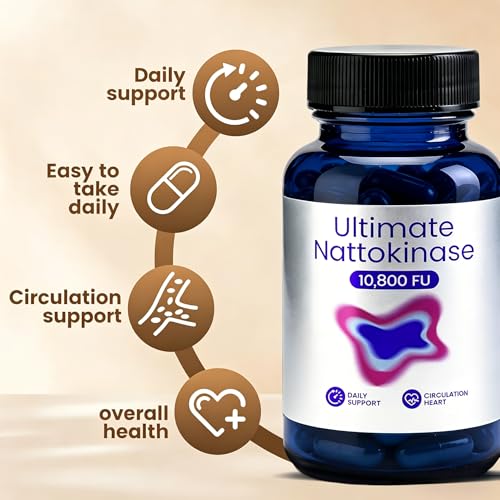 Nattokinase enzyme de soja fermenté sans odeur vegan 2 pièces