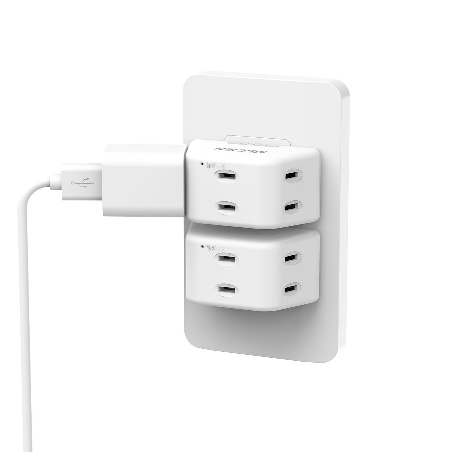 Amazon.co.jp: コンセントタップ 2個セット エムサインMscien 電源