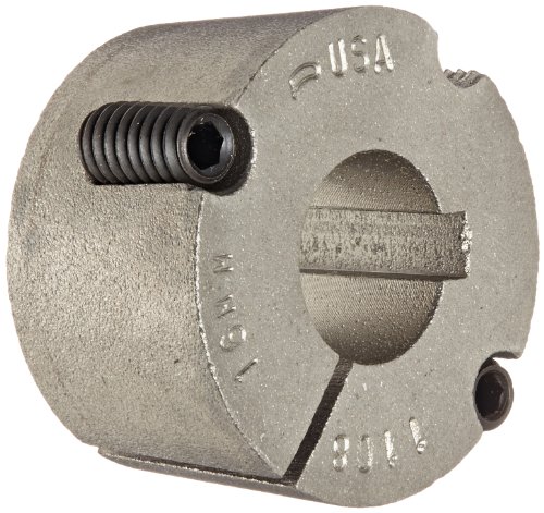 Martin 1108 16MM Taper Bushing, Sintered Steel, Metric, 16 mm Bore, 38.37 mm OD, 22.22 mm Length