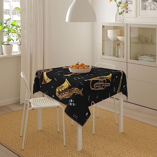 Nappe imprimée instruments de musique protège votre table des poussières