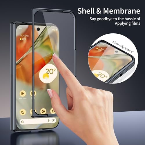 Étui pour Google Pixel 10 Pro bleu pliable et fin avec sa protection écran - 3