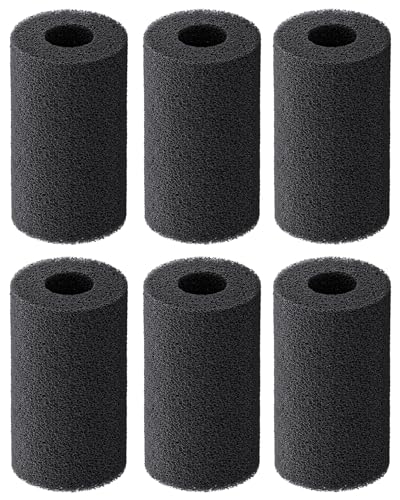 Image of Pawfly 6 Pack Pre-Filter Sponge, Aquarium Filter Sponge 1 inch Intake Sponge Foam Roll for Small Fish Shrimp Fry Fish Tank Covers Accessories