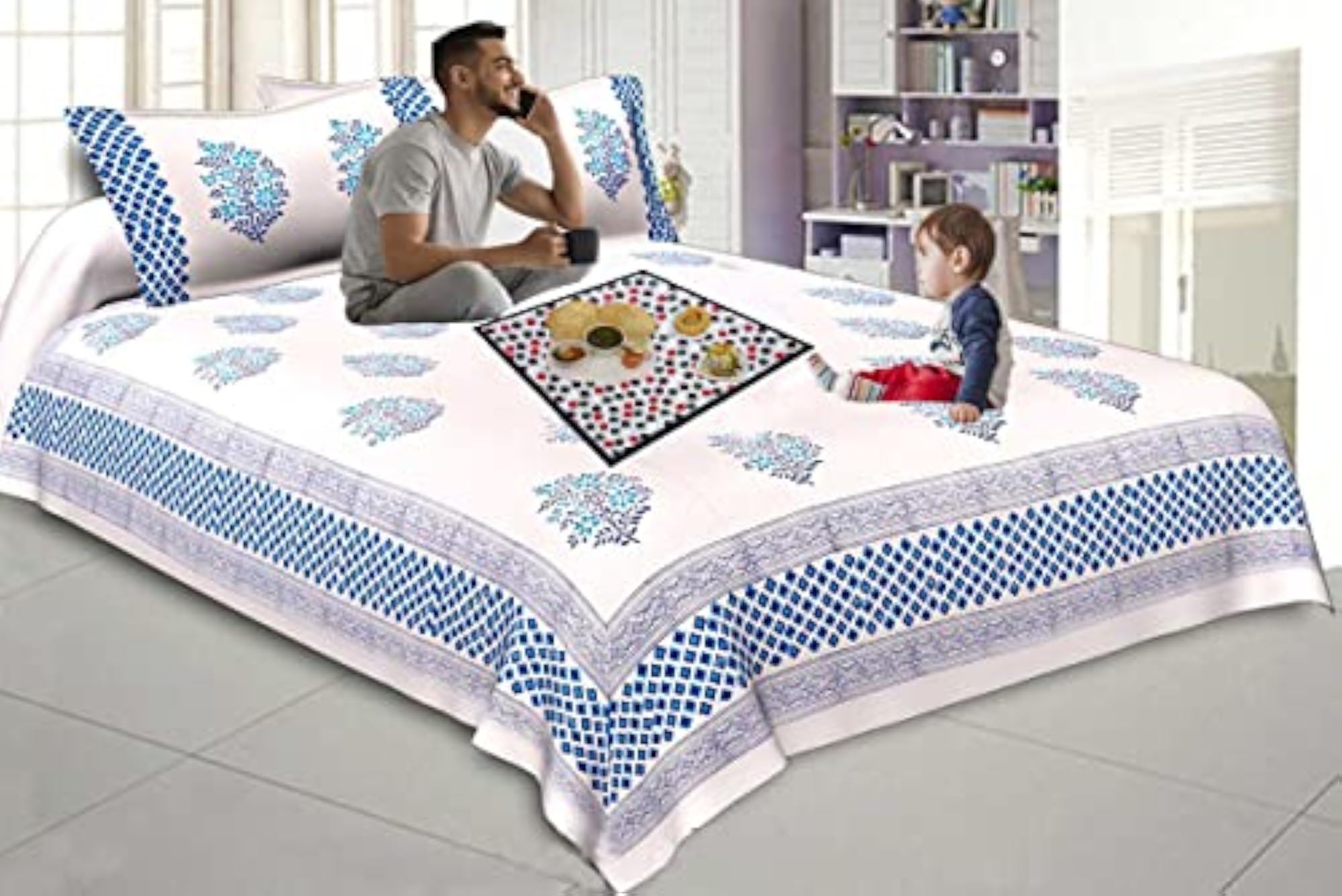 Square Bed Server/Food Mat, Waterproof & Oilproof