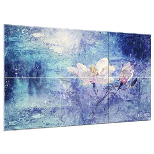 Image of JBER 6 Pack Art Acoustic Panels 47.2 inch x 27 inch, Soundproof Wall Art, Magnolia