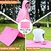 2 Pack Rain Ponchos for Adults Reusable Heavy Duty, Waterproof EVA Raincoat Cape with Drawstring Hood for Men Women Hiking, Festivals, Emergency (Fits 4.6-6.2 FT Height) Pink