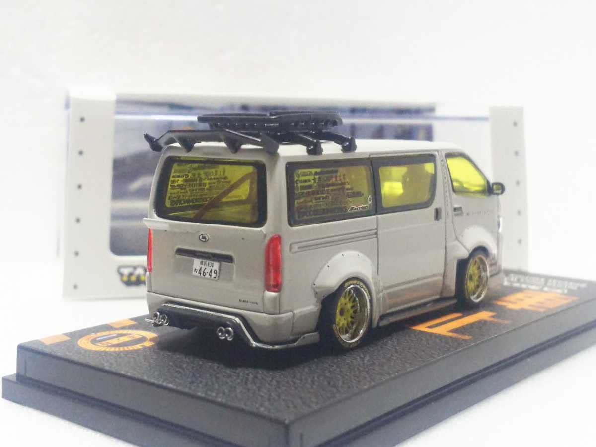 Amazon | Tarmac 1/64 ミニカー ハイエース ワイドボディ グレー 