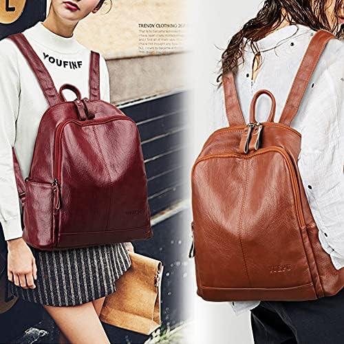 Womens Backpack Purse Leather Satchel Handbag for Woman Shoulder Bags Travel Burgundy 6 Womens Backpack Purse Leather Satchel Handbag for Woman Shoulder Bags Travel Burgundy