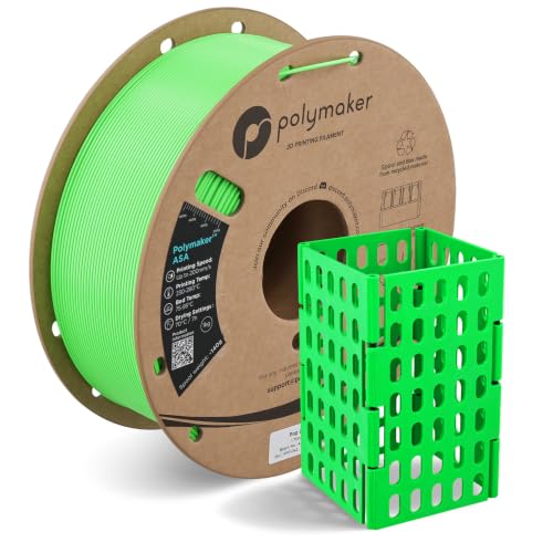 PolyLite ASA Filament 1.75mm Pop Green, 1kg Weather Resistant, Perfect for Outdoor 3D Printing