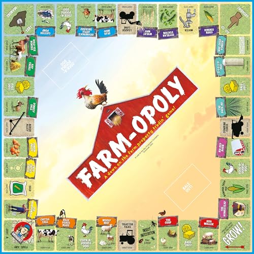 Late for the Sky Farm-Opoly juego de mesa miniatura 4