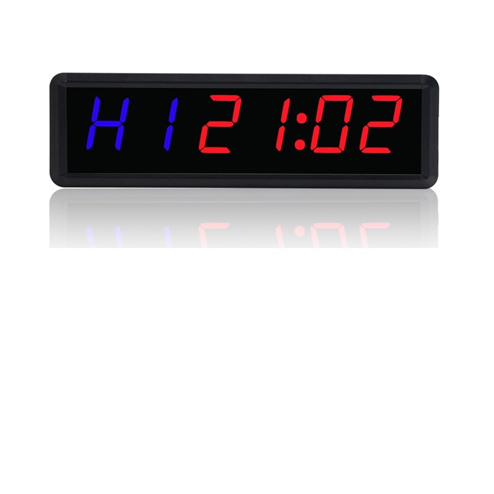 Timer Sport, 1,5 pouces 1,8 pouces chiffres horloge chronomètre, minuterie de gymnastique LED minuterie d'intervalle compte à rebours numérique horloge murale minuterie de remise en forme for la maiso