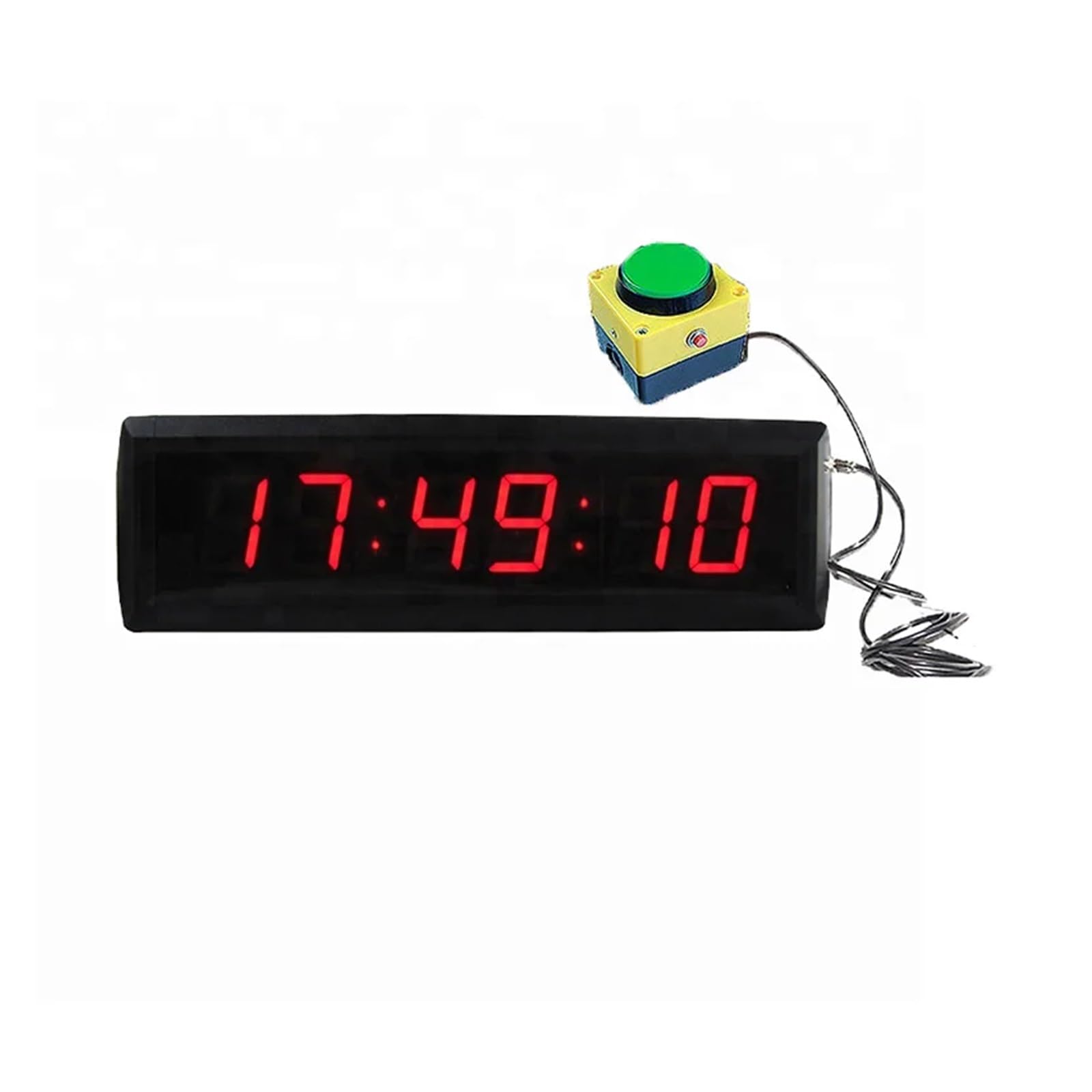 Reloj de gimnasio Reloj con botón de cronógrafo digital con pantalla LED, temporizador 220 con botón for precisión, 1,8 pulgadas Ideal para todos los gimnasios y entrenamientos.