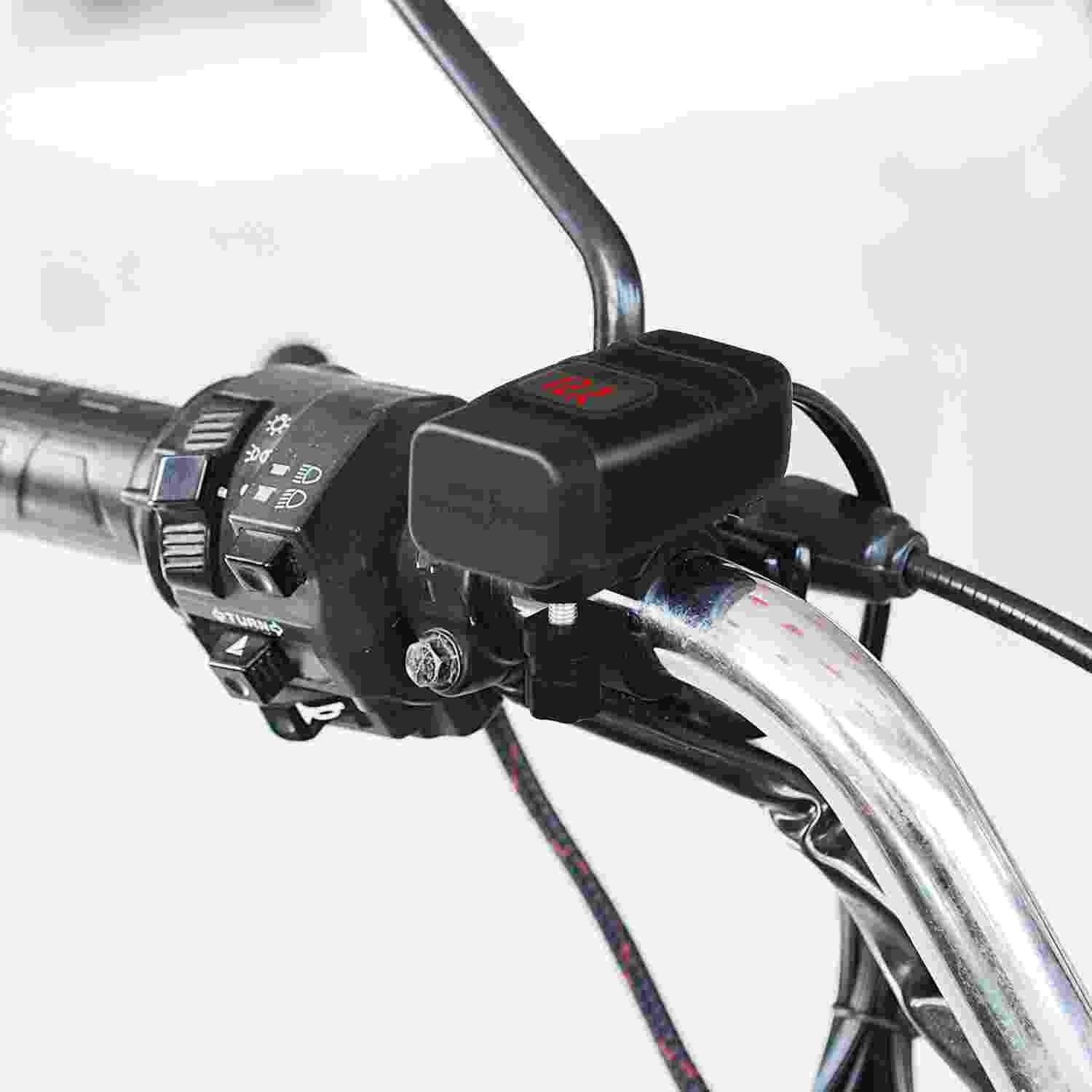 Ładowarka motocyklowa USB wodoodporna IP66 z szybkim ładowaniem PD3.0 do qc3.0 Gniazdo kierownicy 12 V-24 V do smartfona GPS (niebieski)