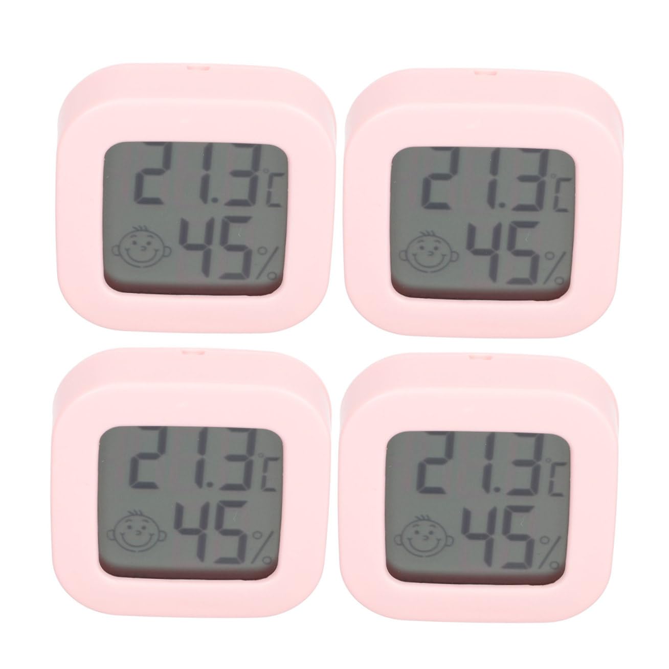 Abaodam 2 Sätze Thermometer Elektrisches Hygrometer Feuchtigkeitsmesser Monitor Heimelektronik Raumhygrometer Digital Heimhygrometer Kleines Hygrometer Abs Zufällige Farbe 4 Stücke * 2