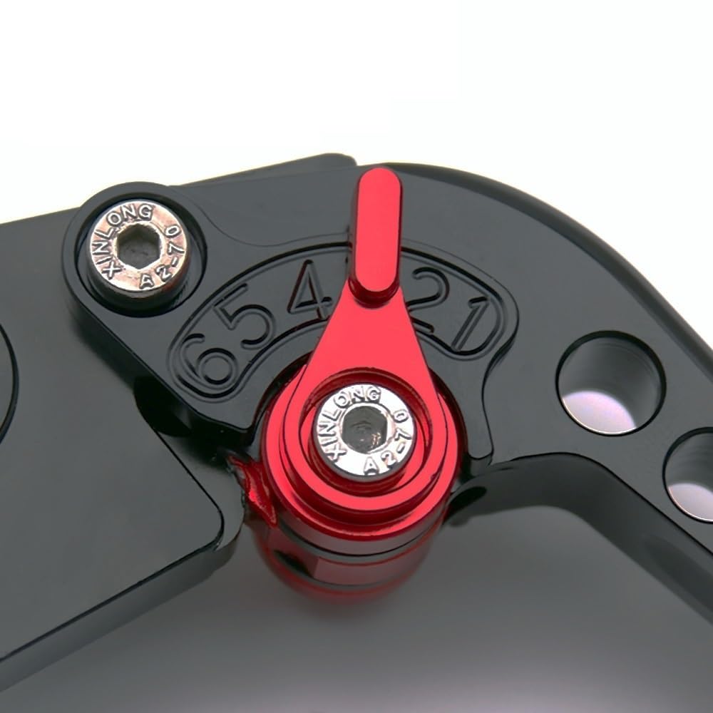 PONNYC Palancas Embrague Freno Ajustables Motocicleta Para Y&amaha BT1100 2003-2006 TDM900 2002-2004 FZS600 For Fazer 1998-2003 Moto Embrague Maneta Freno (Color : Long, Tamaño : 2)