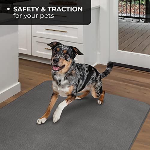 House, Home And More Skid-Resistant Carpet Indoor Area Rug Floor Mat - Gray - 3 Feet X 3 Feet #TOP5