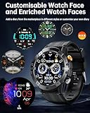 OUKITEL Smart Watch for Men,Answer/Make Call,1.52" HD Screen,Fitness Watch with Heart Rate/Sleep Monitor/SpO2,100+ Sport Modes Activity Tracker,IP68 Waterproof Outdoor Smartwatch for IOS Android - Image 6