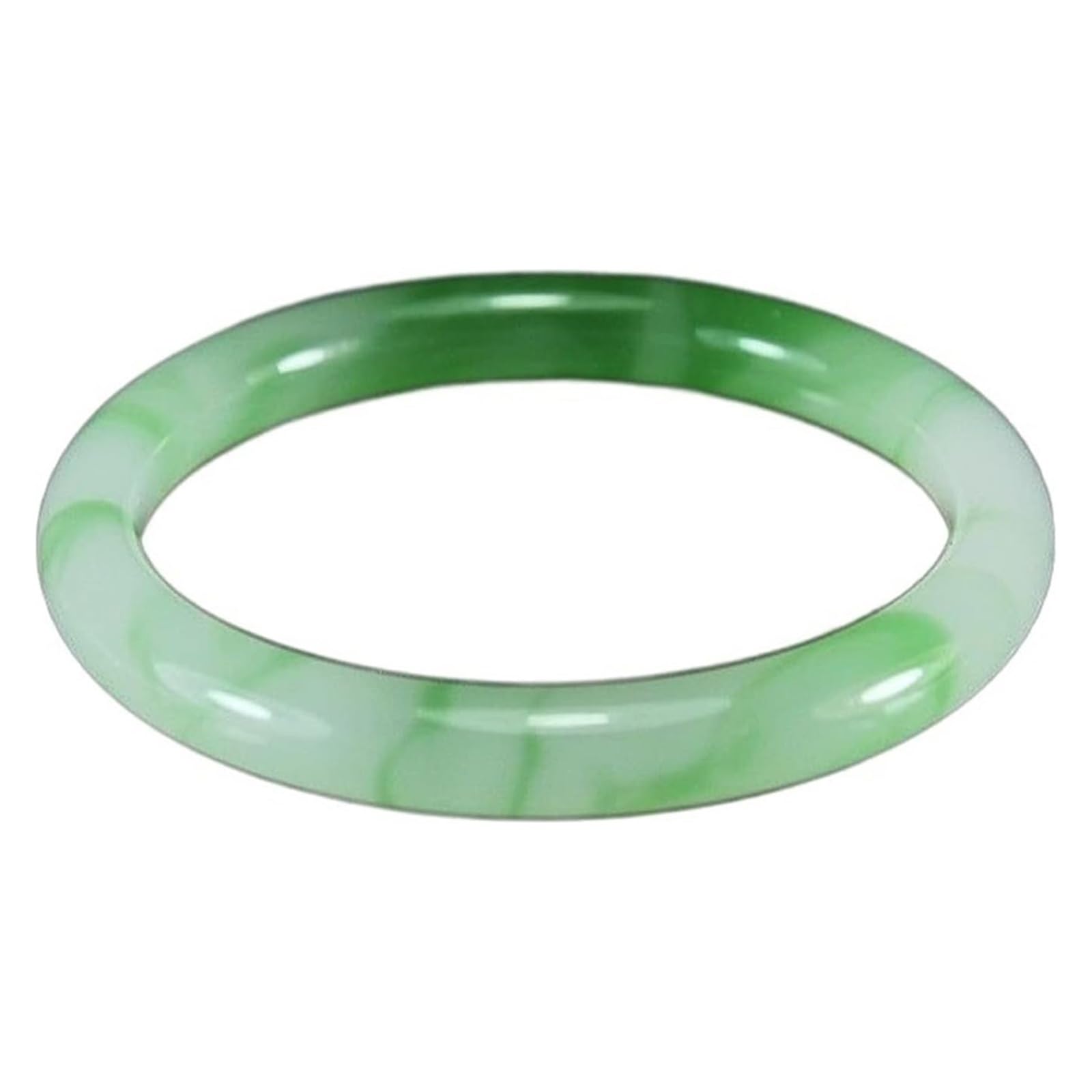 Bracelet jonc en jade naturel véritable vert fin : l'élégance d'un bijou authentique