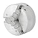 cigemay Mini Tornio Chuck, Tornio in Legno 3 mascella Chuck, Chuck-Self centraggio Tornio Micro Micro, Accessorio per Morsetto Chuck per Mini tornio Metallico