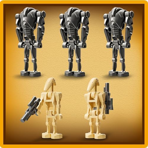 LEGO Star Wars Klon Trooper ve Savaş Droidi Savaş Paketi Seti 75372 – 7 Yaş ve Üzeri Kız ve Erkek Çocuklar için 4 Minifigür ve 5 Droid İçeren Oyuncak Yapım Seti, Doğum Günü Hediyesi Fikri (215 Parça) - Görsel 5