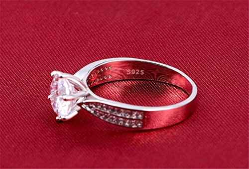 Tenfit Jewelry Engagement Ring For Women Wedding Band 4Ct Simulated Diamond Rings #TOP3