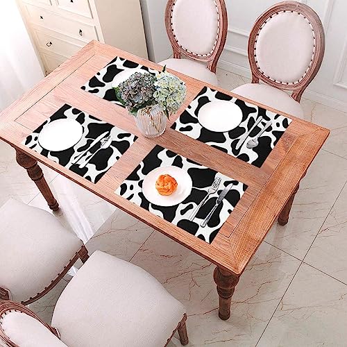 Set de table en PVC tissé 30x45 cm lavable et résistant pour repas en intérieur et extérieur