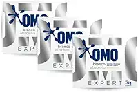 OMO Expert Branco Absoluto, Detergente em Pó para Roupas Brancas, Embalagem com 3 Unidades de 720g