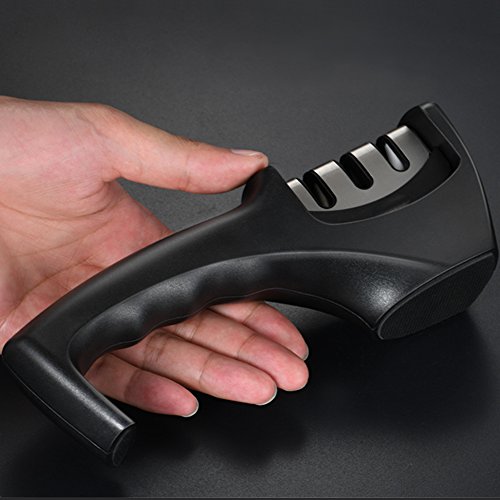 Professional Knife Sharpener, 3 Stage Diamond Ceramic Tungsten Steel Handheld Knives Sharpening, Afilador De Cuchillos #TOP7